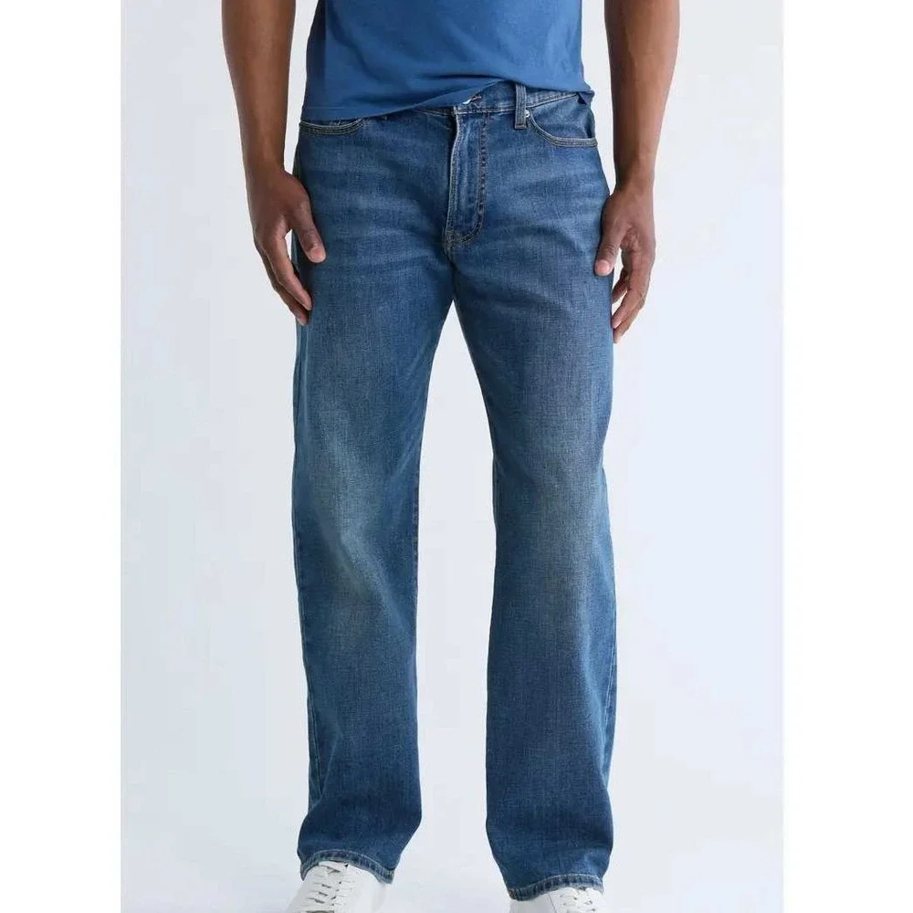 NWT Lucky Brand 363 Vintage Straight Men's 36x34 Blue Cotton Blend Denim Jeans